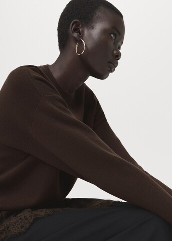 MANGO Pullover 'Nat' in Braun