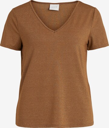 VILA Skjorte 'Luxi' i brun: forside
