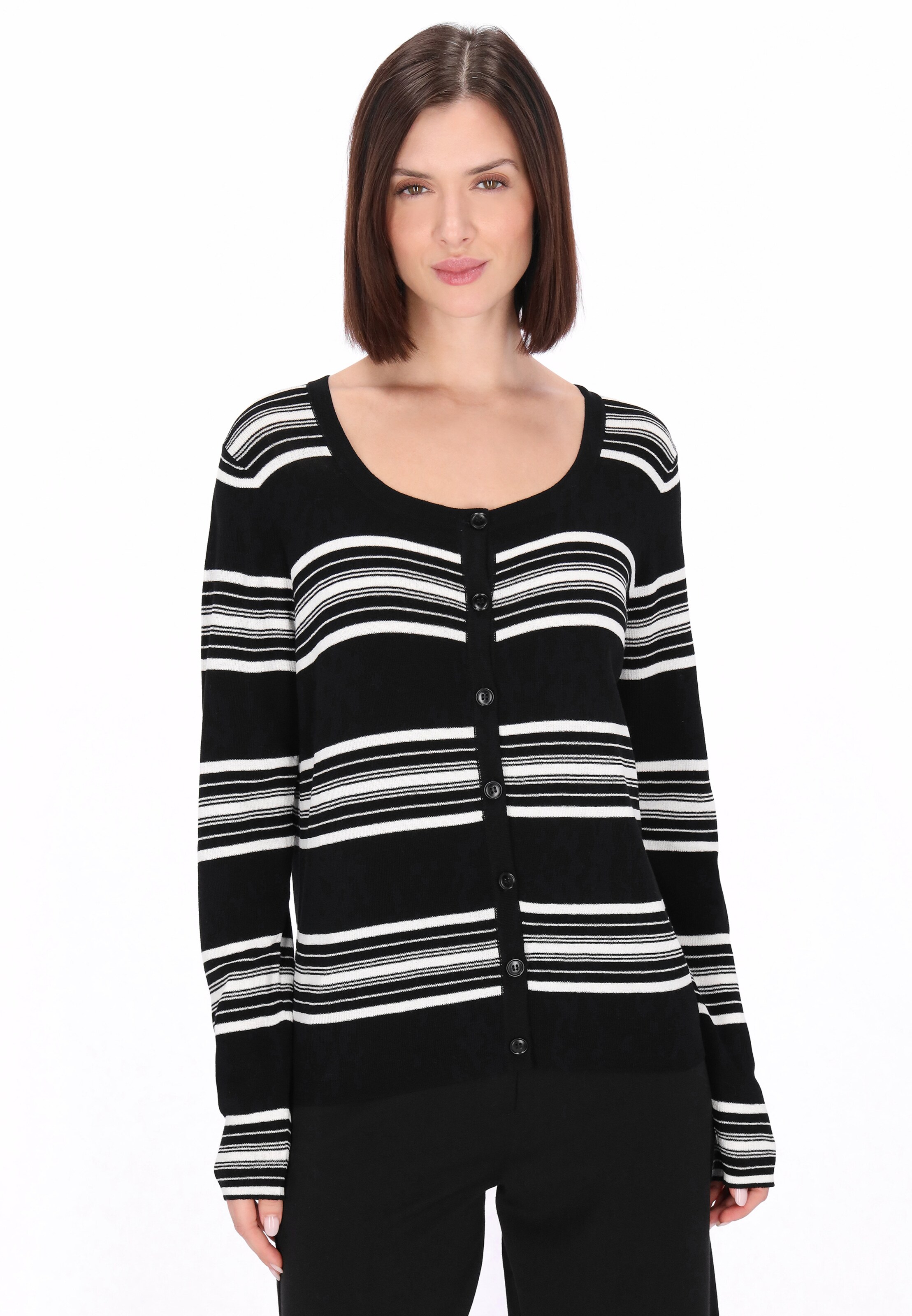 usha BLACK LABEL - Cárdigan 'Classic' en negro: frente