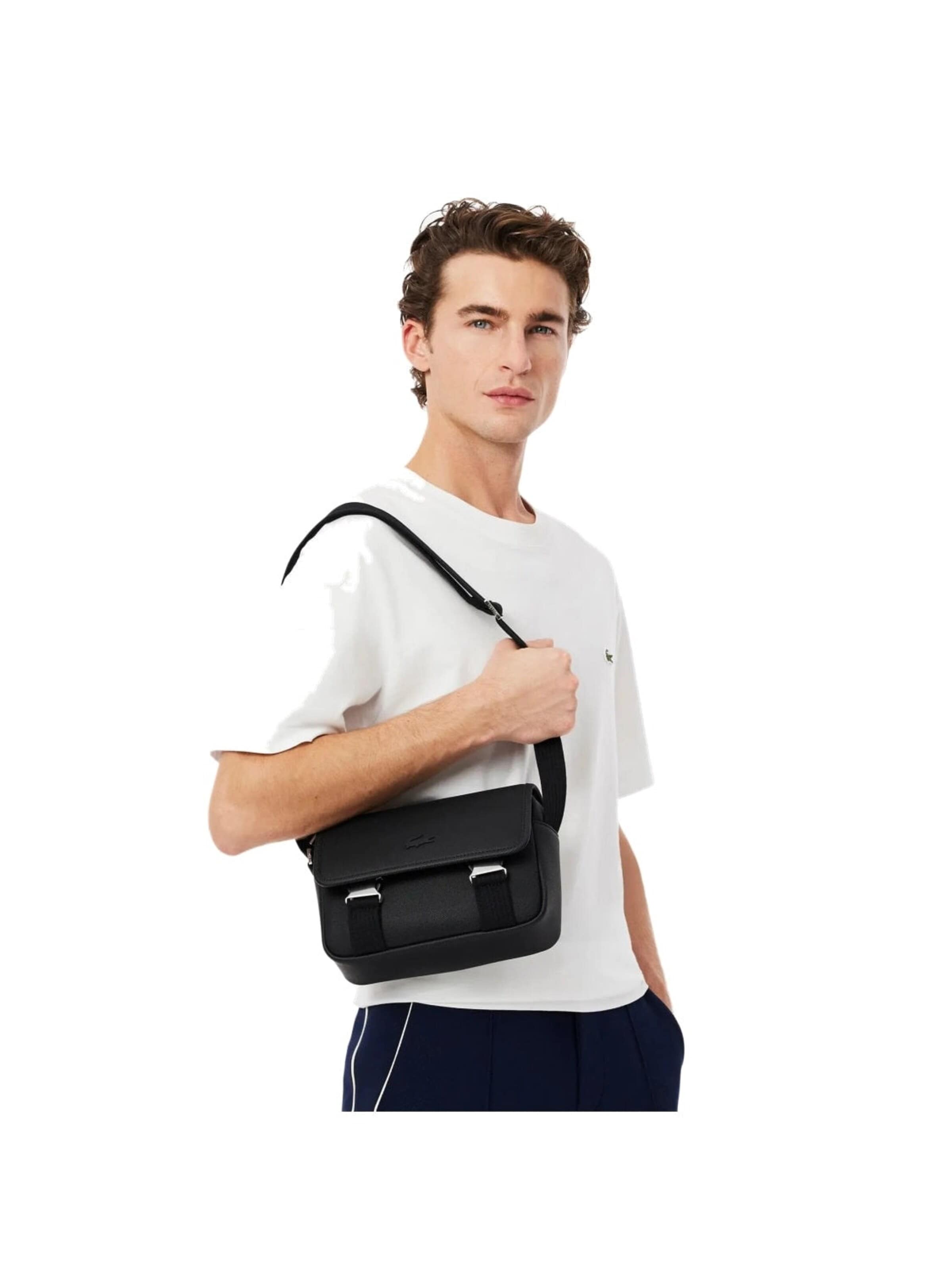 LACOSTE Aktówka 'Lacoste Sacoche Men'S Classic Homme Noir' w kolorze czarny