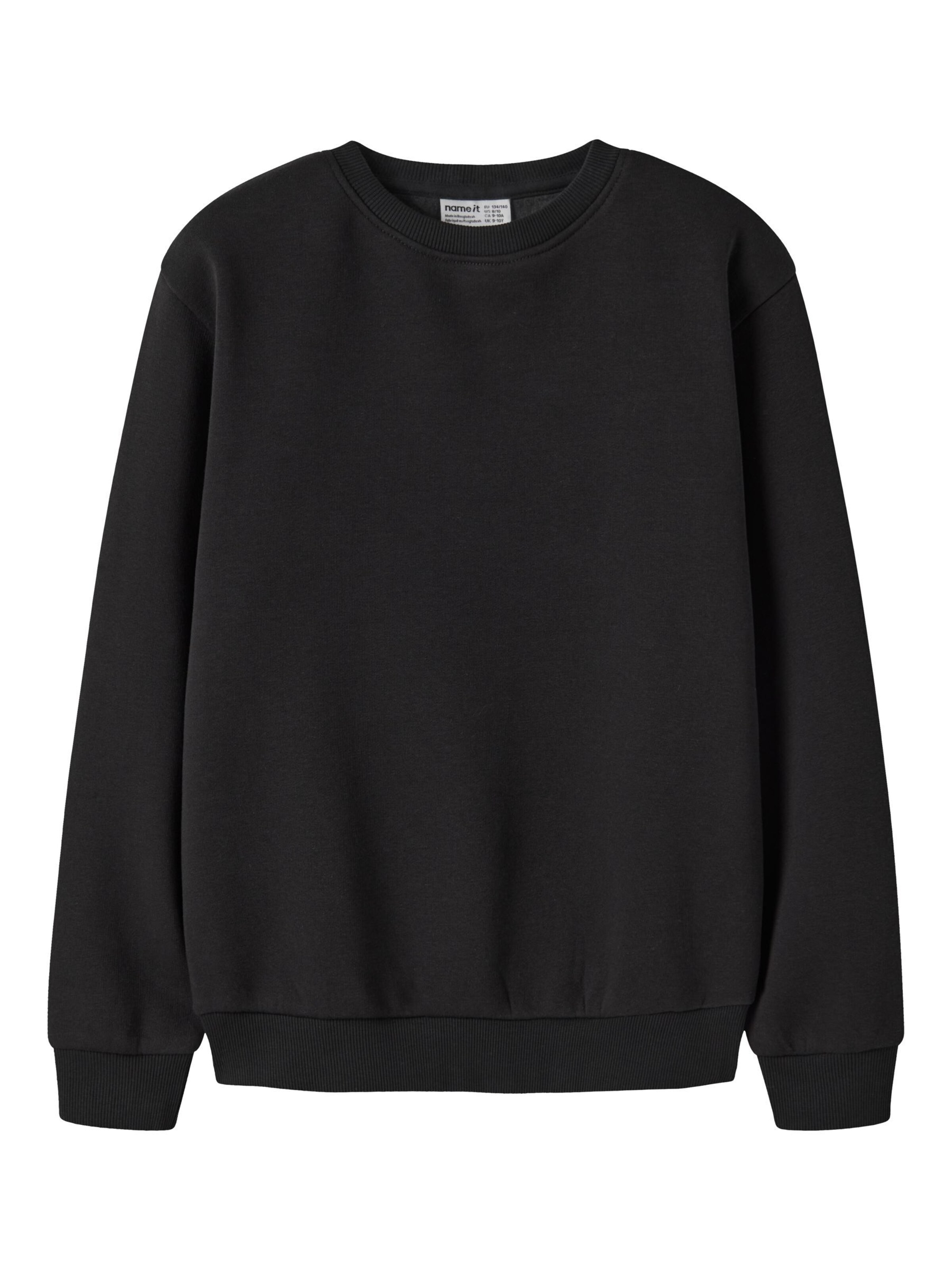 NAME IT - Sudadera en negro: frente
