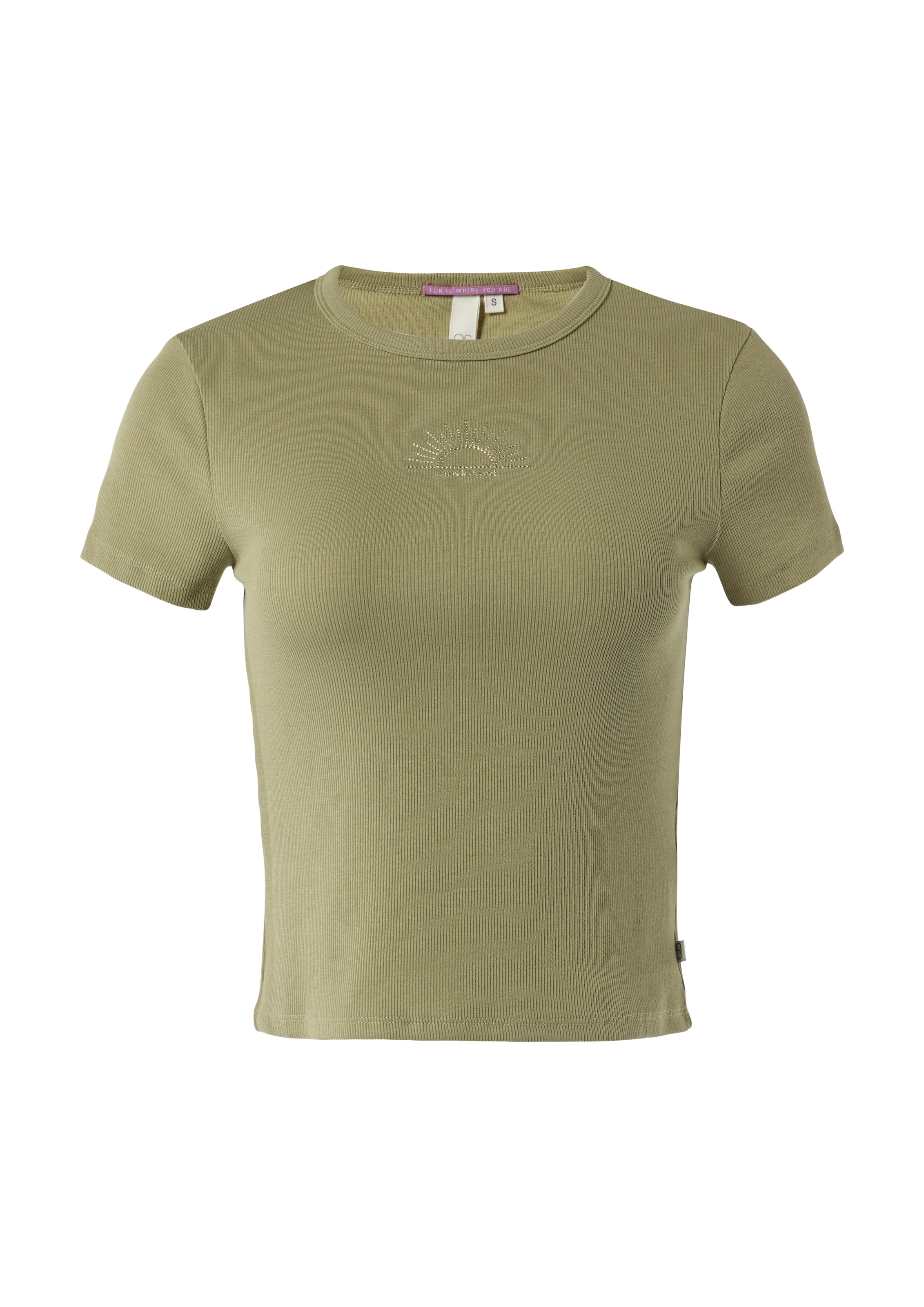 QS Shirt in Grün: Vorderseite