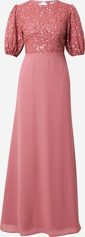 Maya Deluxe Evening Dress in Pink: front