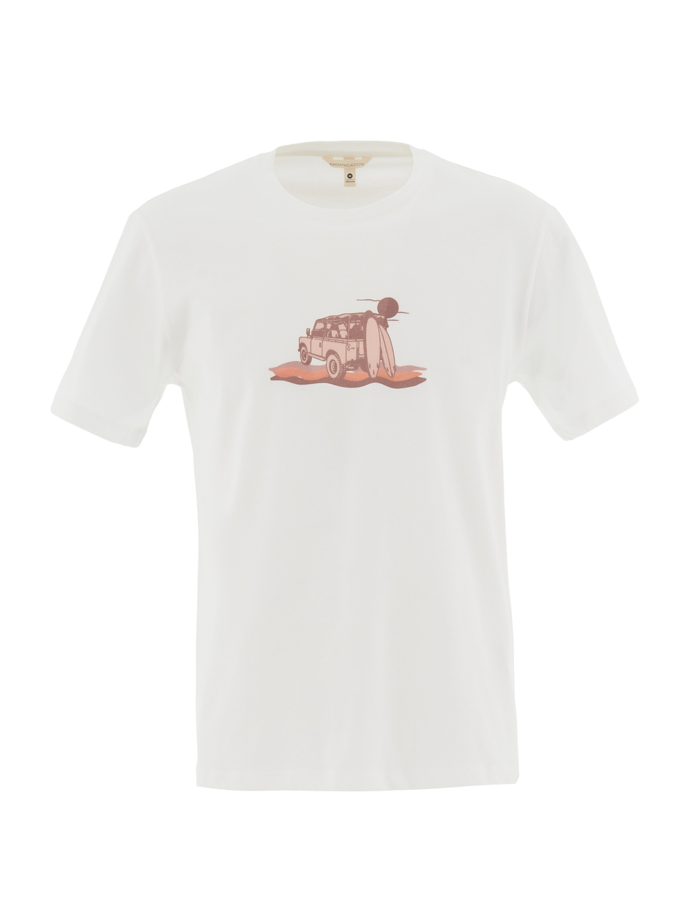 Organication T-Shirt in Weiß: Vorderseite