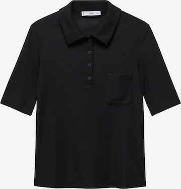 MANGO Shirt 'CHIANTI' in Zwart: voorkant