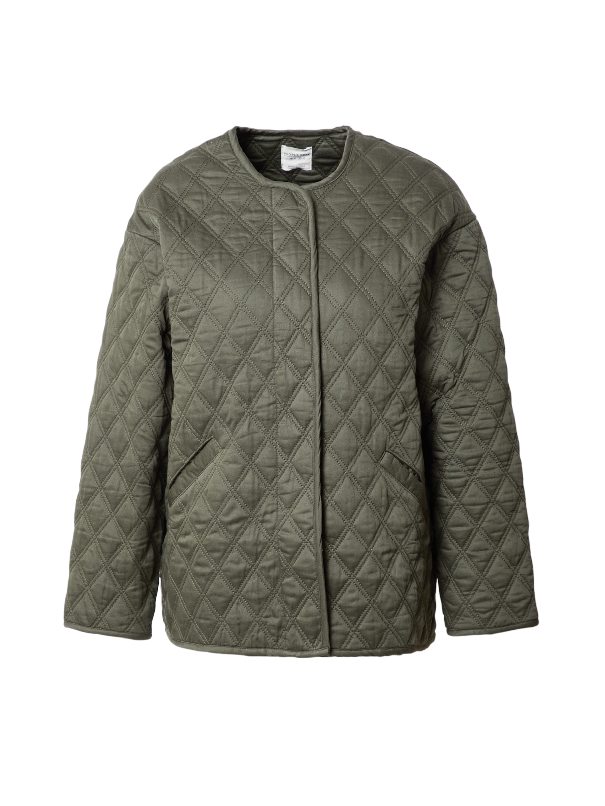 People Tree Φθινοπωρινό και ανοιξιάτικο μπουφάν 'Hollie' σε πράσινο: μπροστά