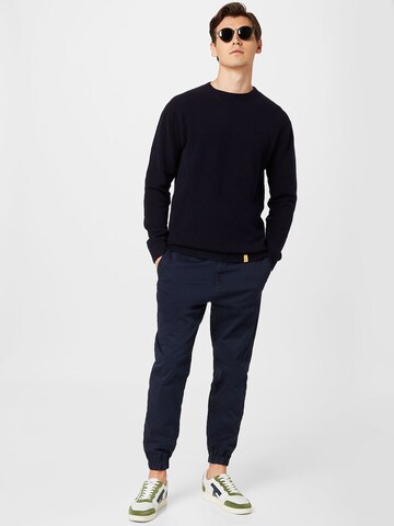 COLOURS & SONS Pullover 'Hairy' in Blau