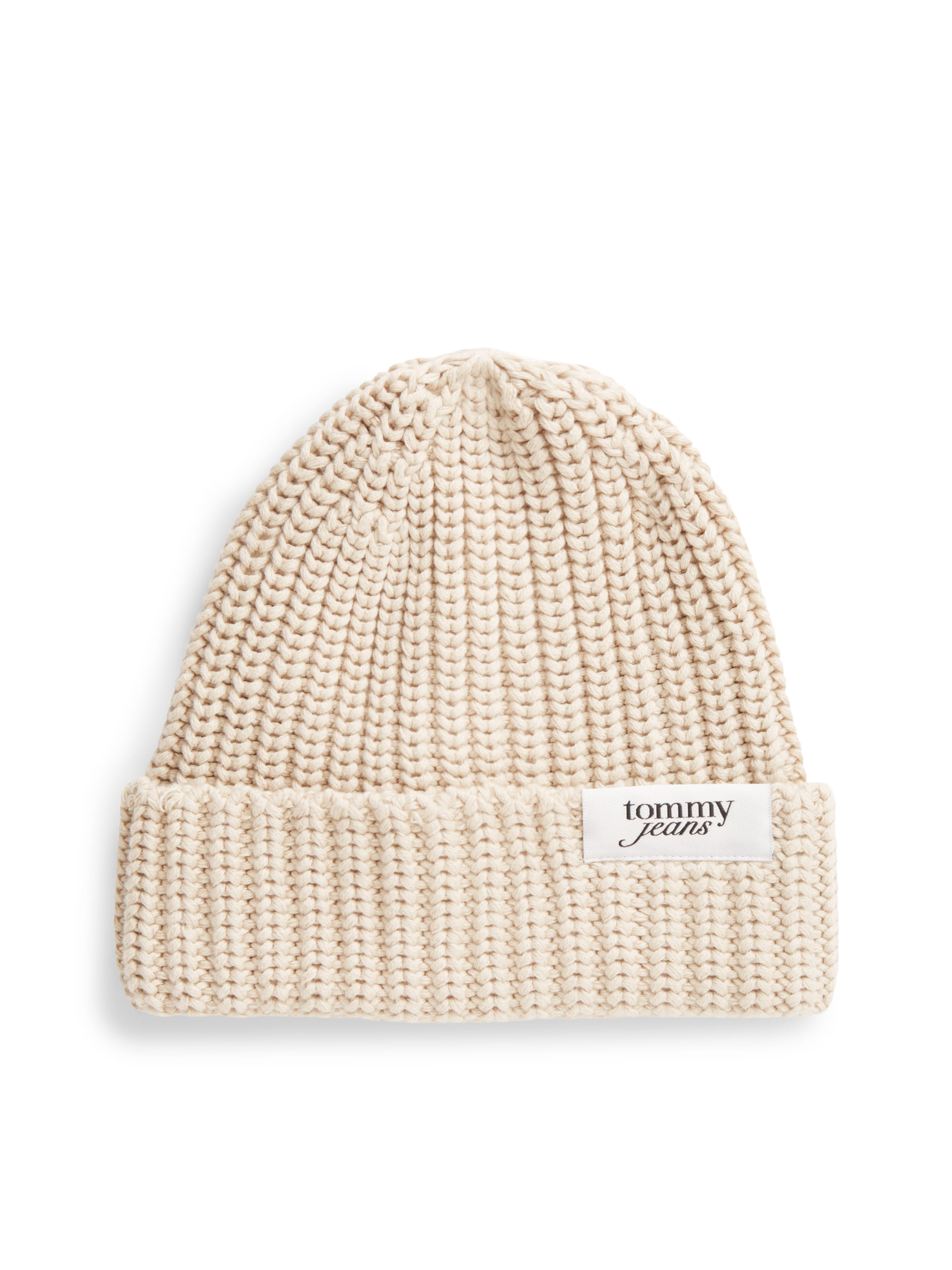 Berretto di Tommy Jeans in beige: frontale