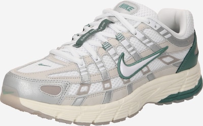Nike Sportswear Zemie brīvā laika apavi 'P-6000 PRM', krāsa - cementpelēks / tumši zaļš / Sudrabs / gandrīz balts, Preces skats