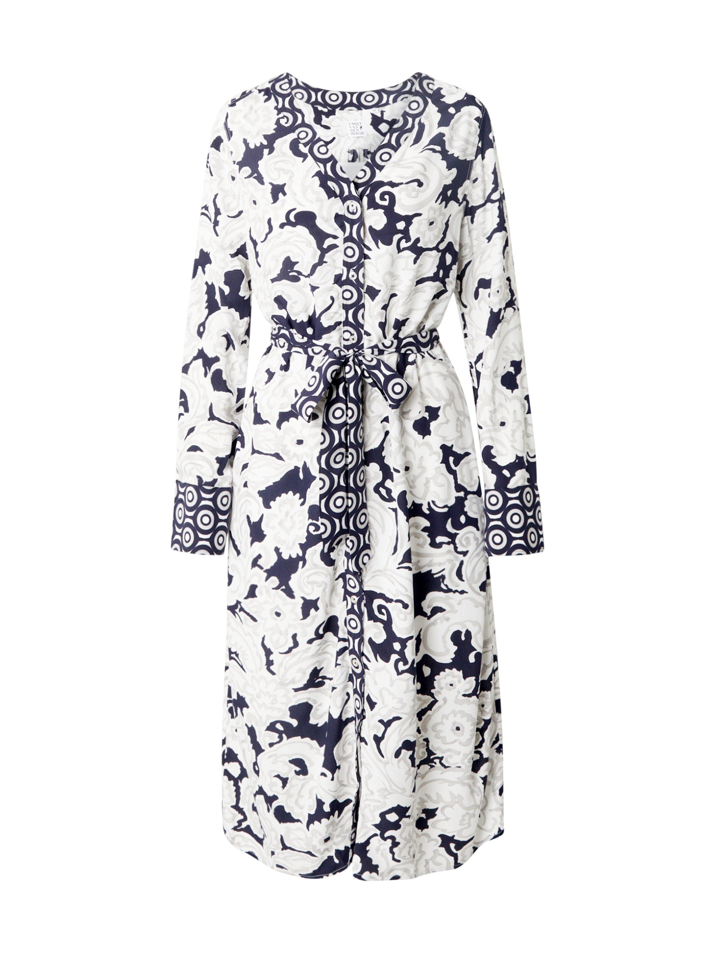 balts Emily Van Den Bergh Blūžkleita: no priekšpuses