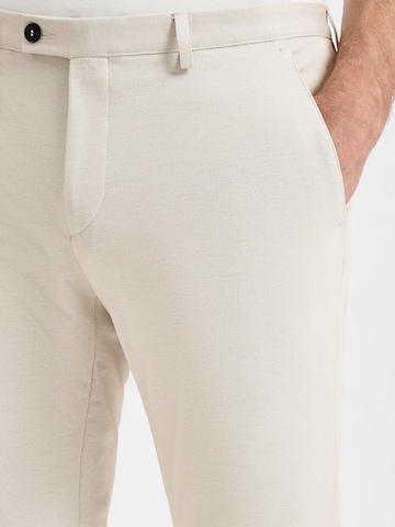 Digel Slim fit Pleated Pants in Beige