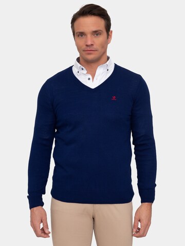 Pullover 'Erky' di Sir Raymond Tailor in blu: frontale