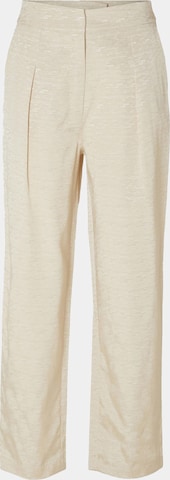 Regular Pantalon à pince SELECTED FEMME en beige : devant