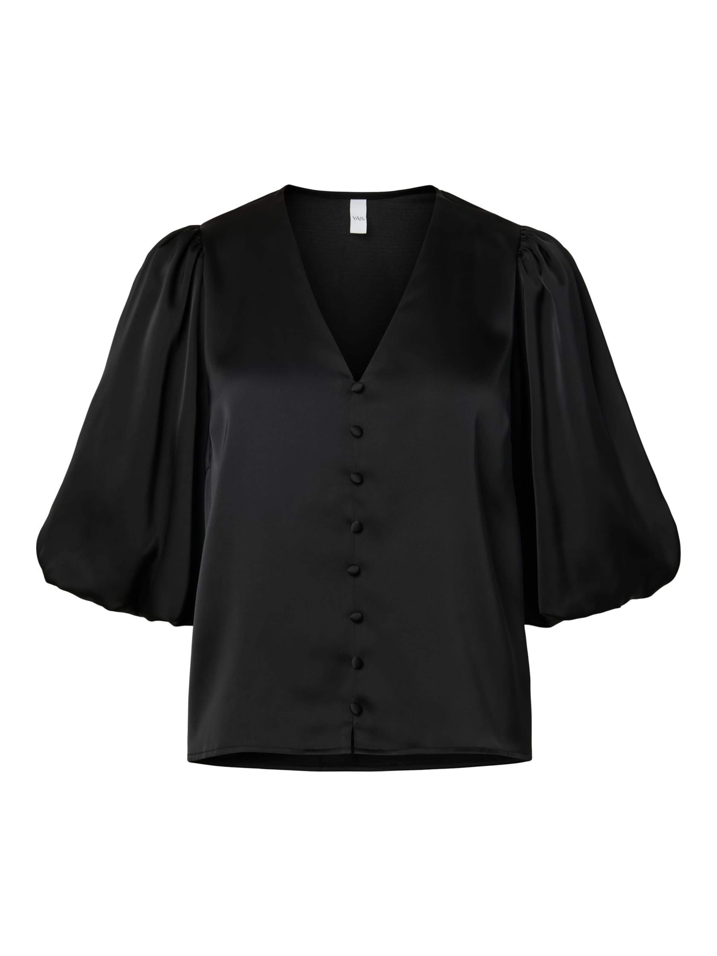 YAS Bluse 'YASPella' in Schwarz: Vorderseite