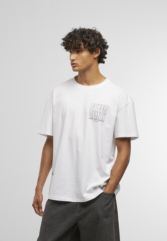 Mister Tee - Camisa 'Speed Demon' em branco