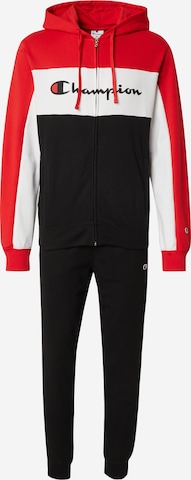 Survêtement Champion Authentic Athletic Apparel en rouge : devant