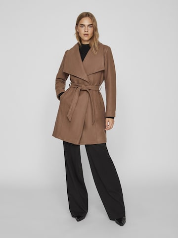 VILA Between-Seasons Coat in Brown: front