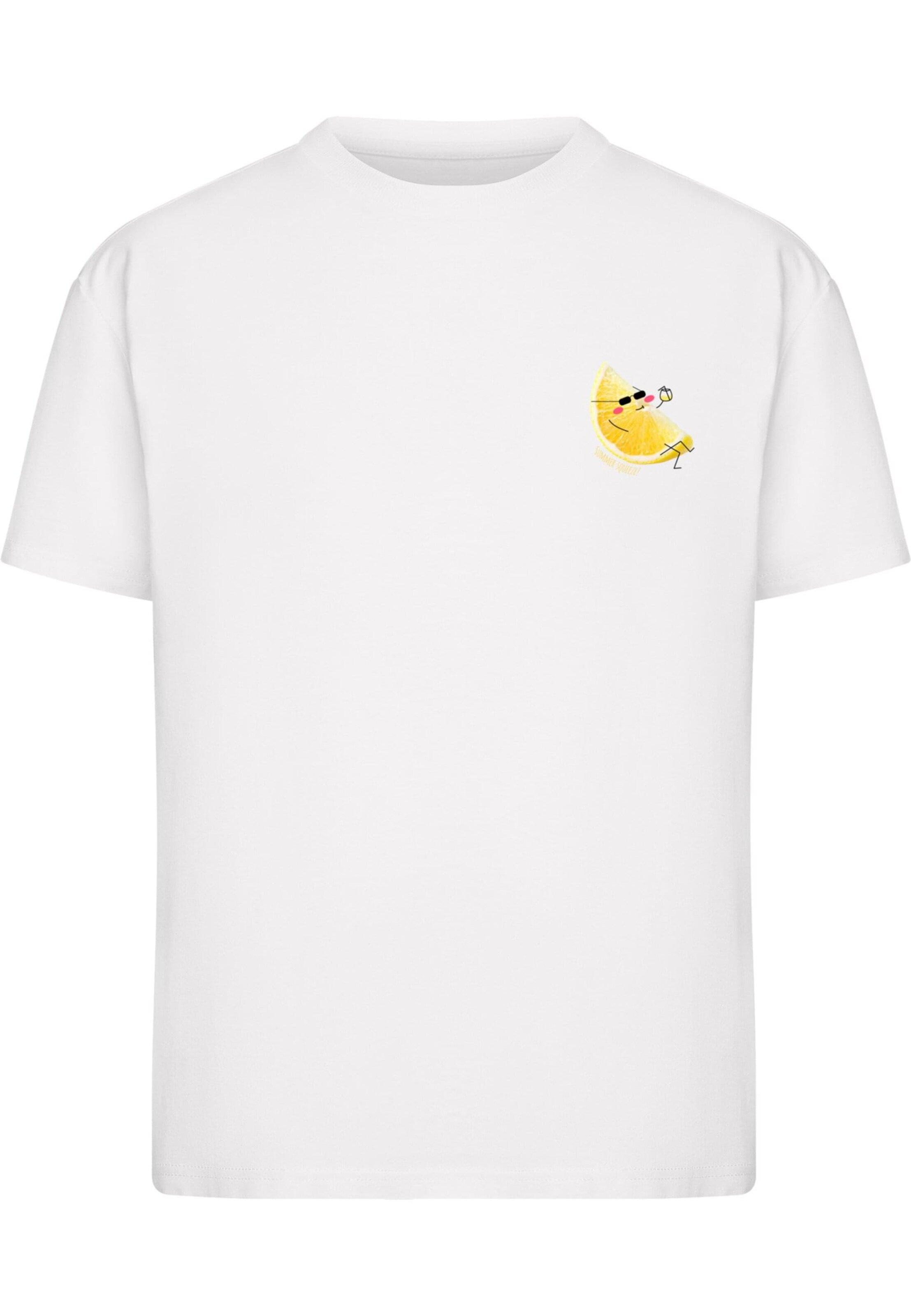 Merchcode Shirt 'Summer Squeeze ' in White: front