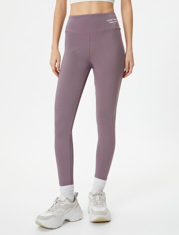 Koton Skinny Leggings in Purple: front