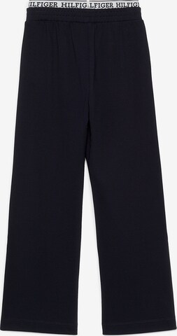 Wide Leg Pantalon TOMMY HILFIGER en bleu