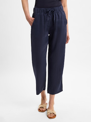 Marie Lund Bandplooibroek in Blauw: voorkant