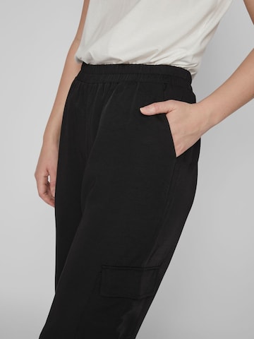 VILA Tapered Cargo Pants 'PETRA' in Black