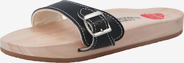 BERKEMANN Mules 'Original- Sandale' in Black: front