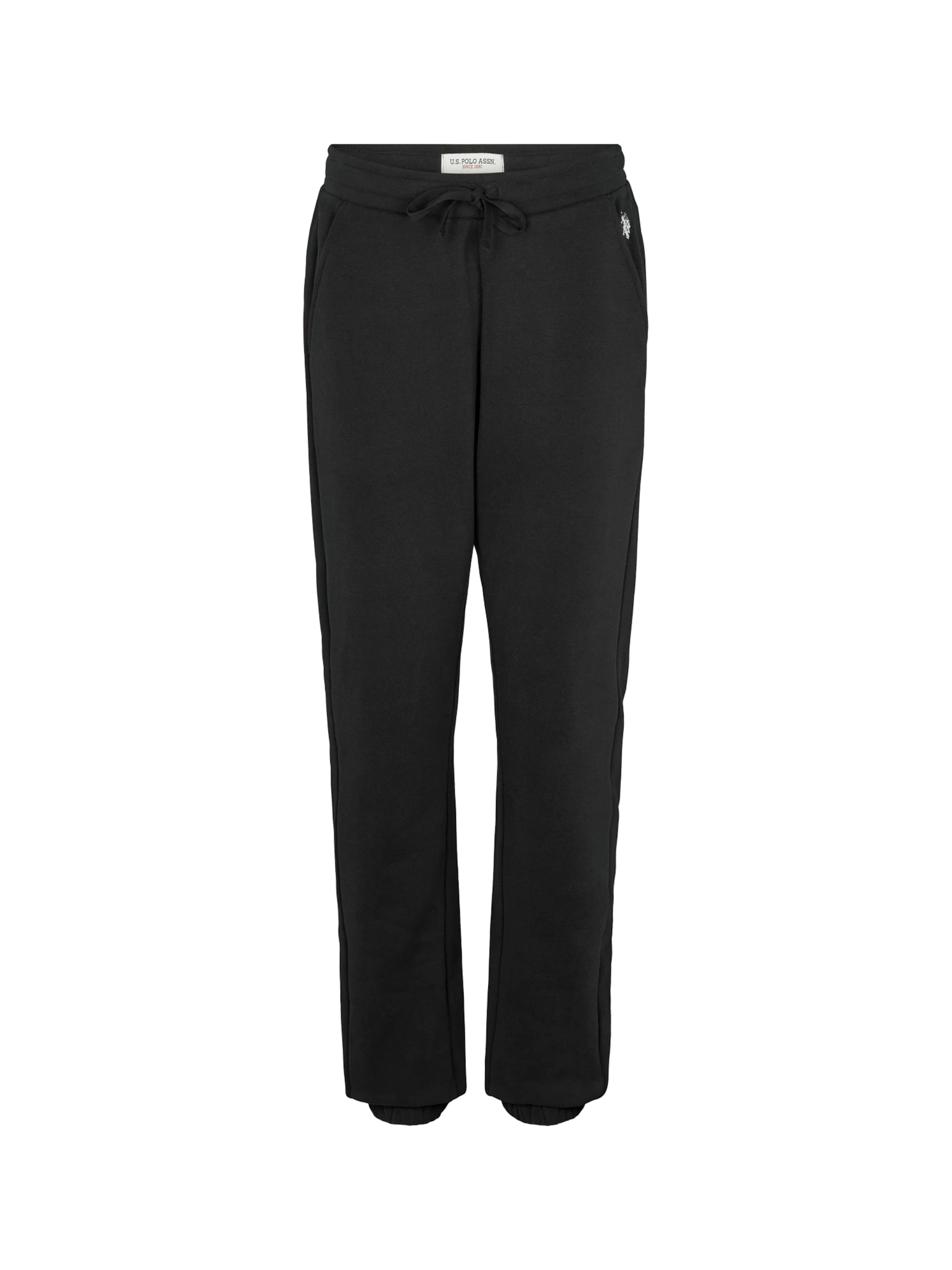 U.S. POLO ASSN. Tapered Hose 'India' in Schwarz: Vorderseite