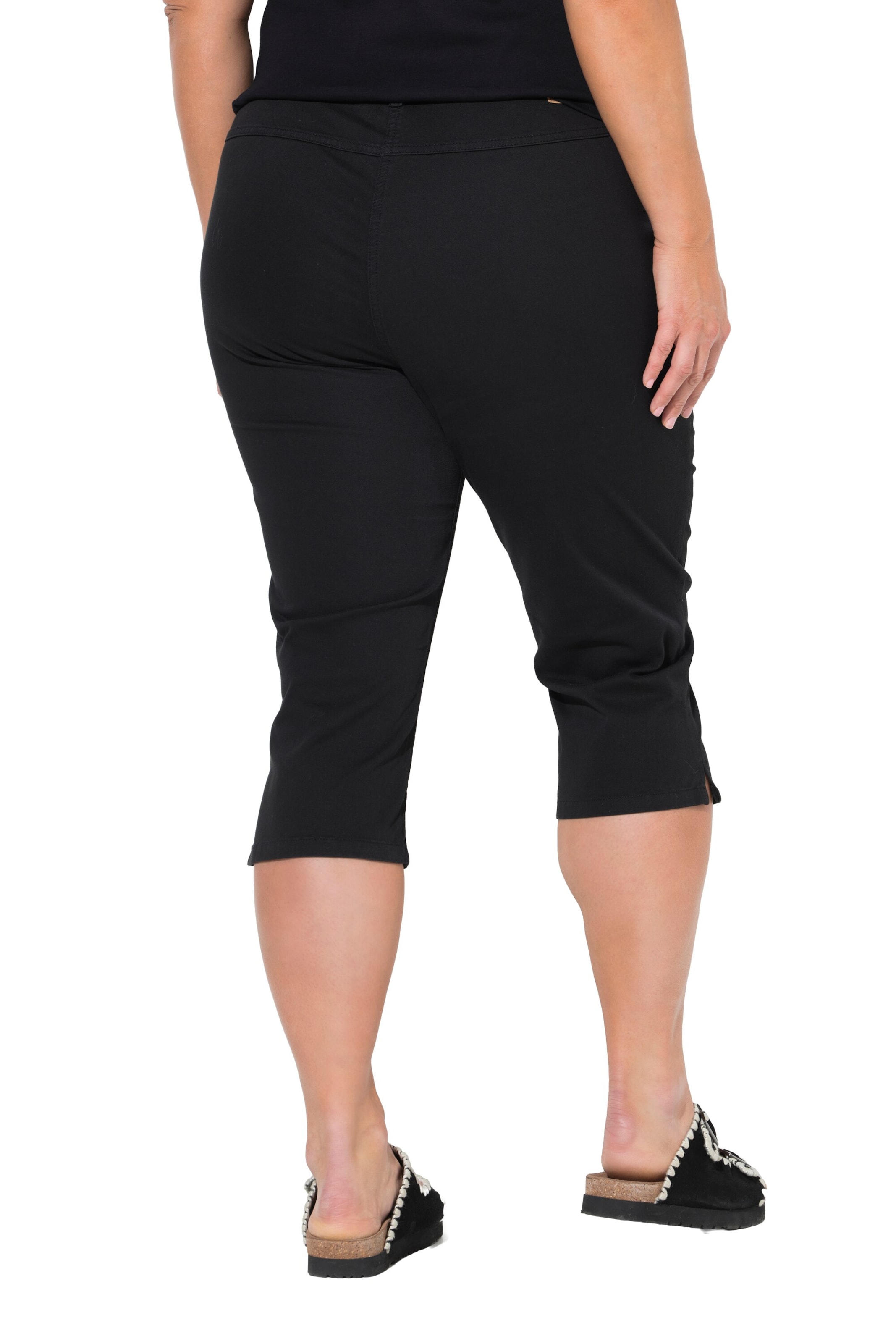 Ulla Popken Slimfit Hose in Schwarz