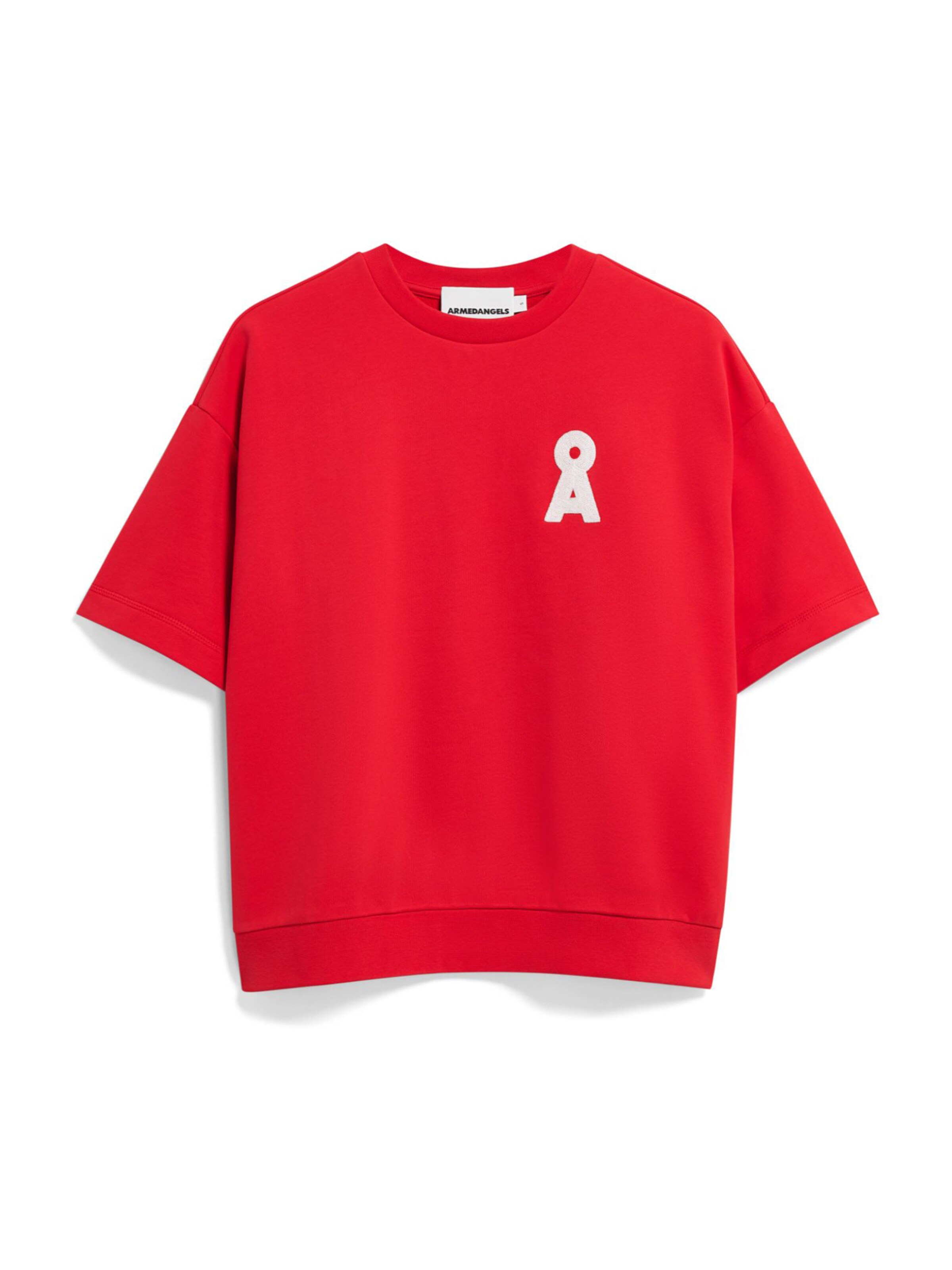 ARMEDANGELS Sweatshirt 'BAMIKA' in Red: front