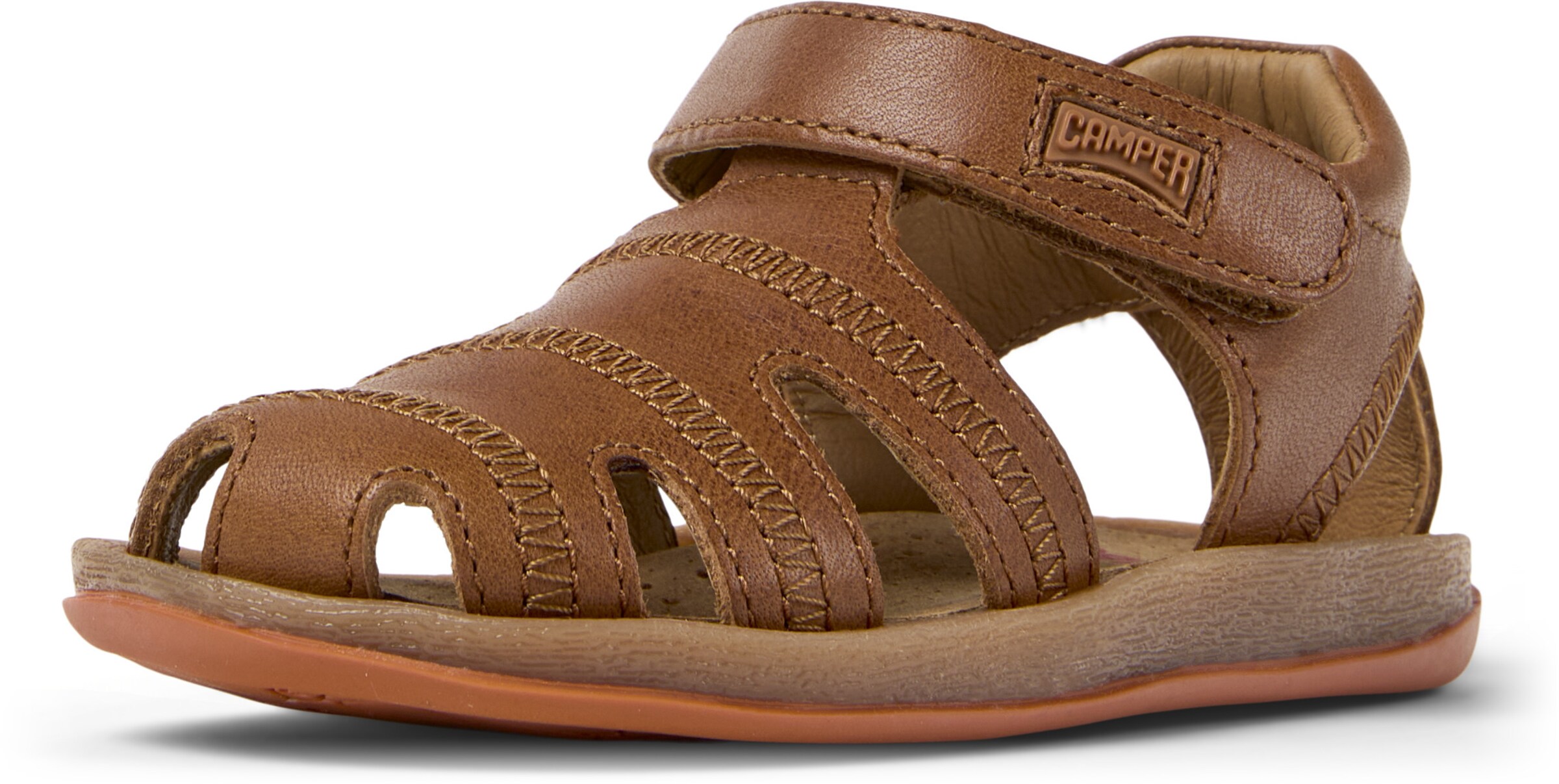 CAMPER Sandale 'Bicho' in Braun: Vorderseite