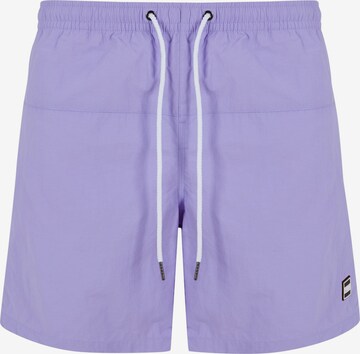 Urban Classics Board Shorts in Purple: front