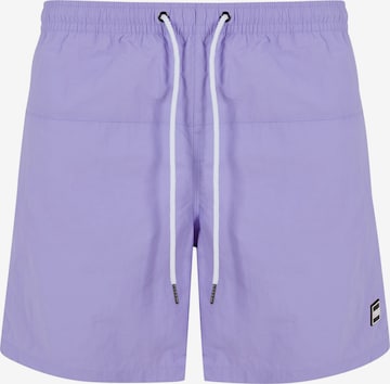 Shorts de bain Urban Classics en violet : devant