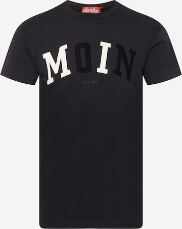 Derbe Shirt 'Moin' in Black: front