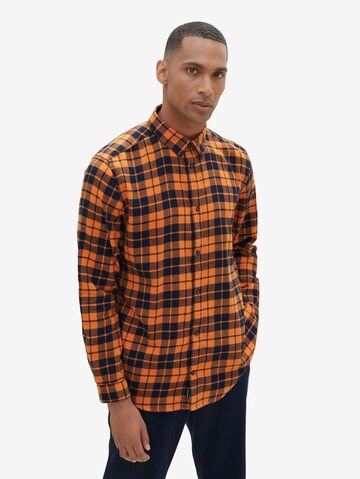 TOM TAILOR Regular Fit Hemd in Orange