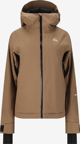 SOS Skijacke in Braun: Vorderseite