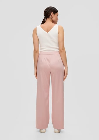 s.Oliver BLACK LABEL Wide Leg Hose in Pink