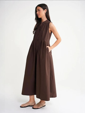MixRay Shirt dress in Brown