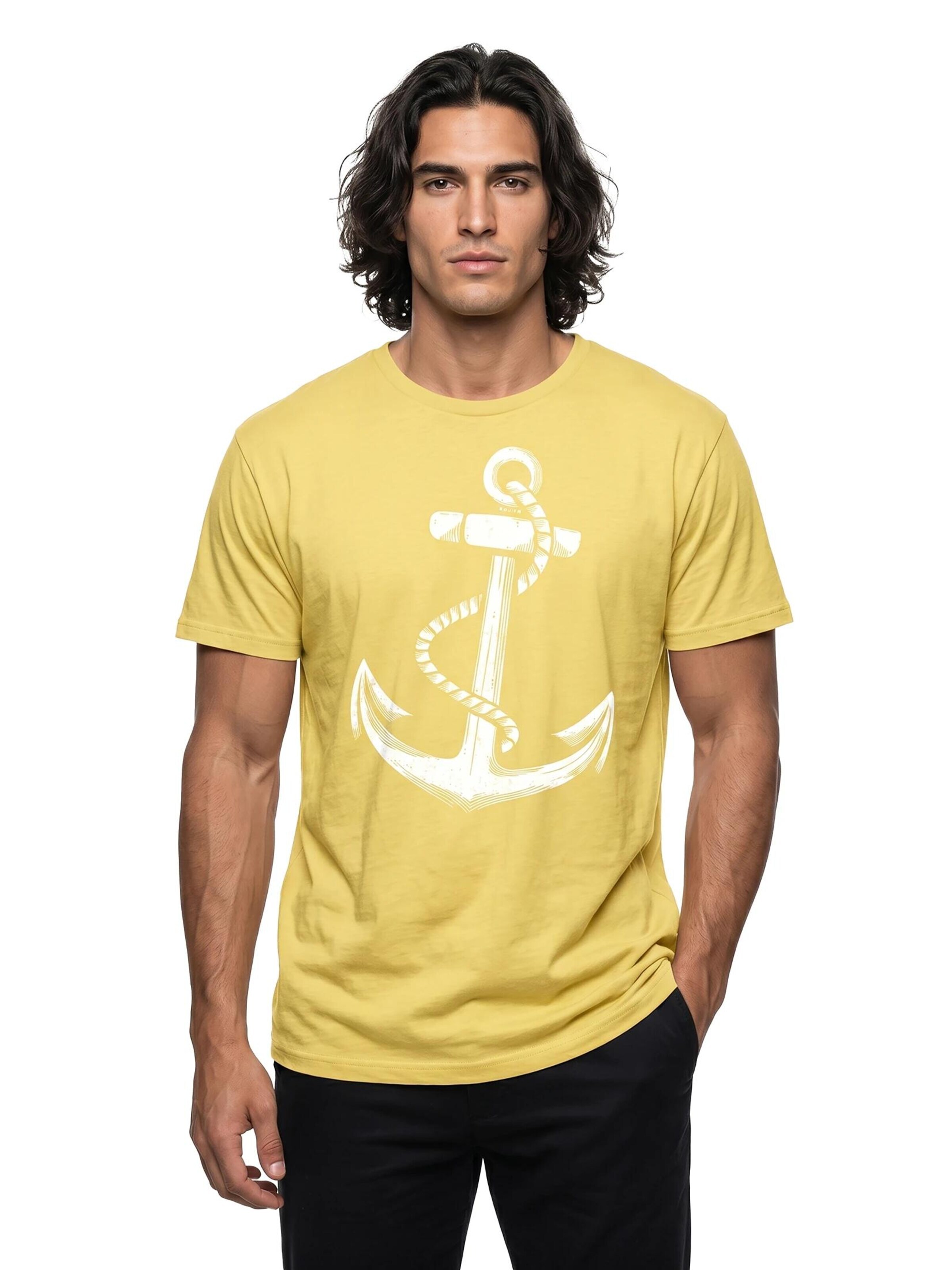 MAKAYA Shirt 'Anker' in Yellow