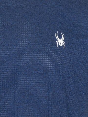 T-Shirt fonctionnel Spyder en bleu