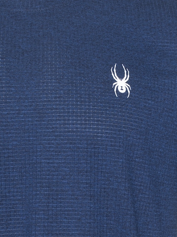 T-Shirt fonctionnel Spyder en bleu