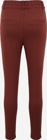 Only Petite Tapered Pleat-Front Pants 'POPTRASH' in Brown