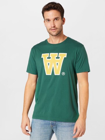 WOOD WOOD Shirt in Groen: voorkant