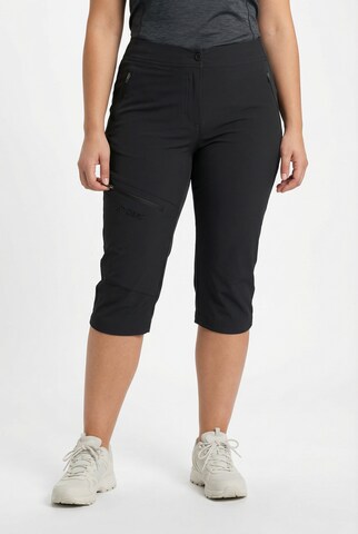 Maier Sports Regular Pants in Black: front