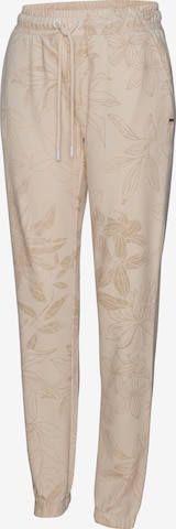 LASCANA Tapered Loungehose in Beige