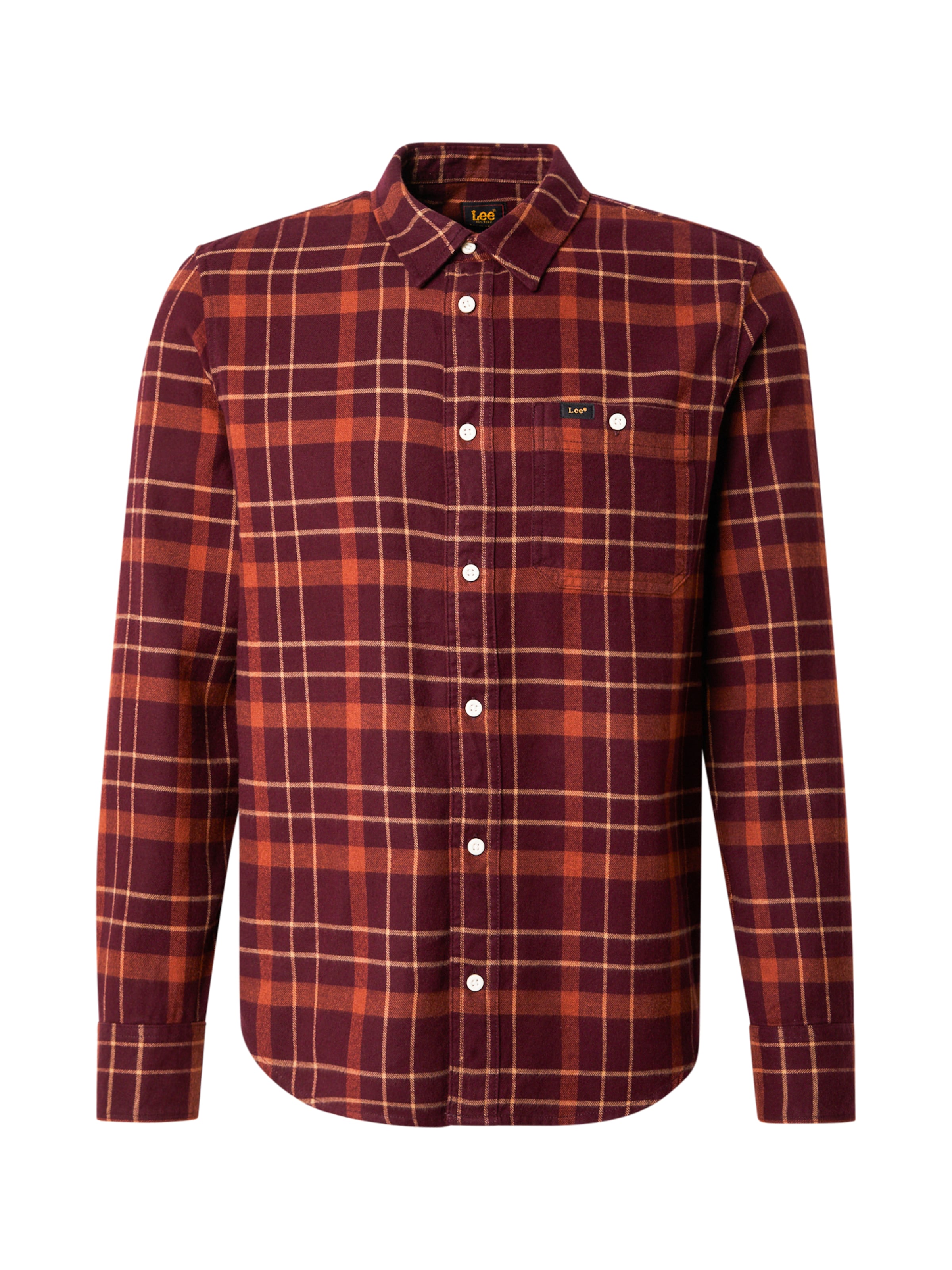 Lee Regular fit Srajca | rjava barva: sprednja stran