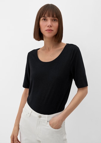 s.Oliver Shirt in Zwart: voorkant