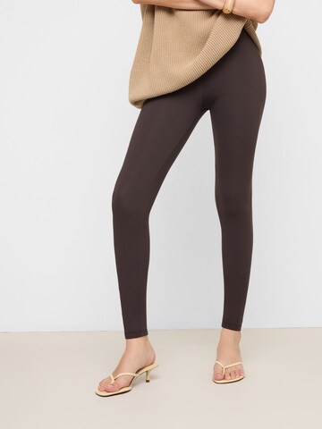 CALZEDONIA Skinny Leggings 'Sculpt Control' in Brown