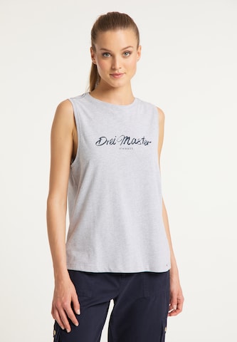 DreiMaster Vintage Top in Grey: front