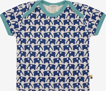 loud + proud Shirt 'Elefanten' in Blue: front